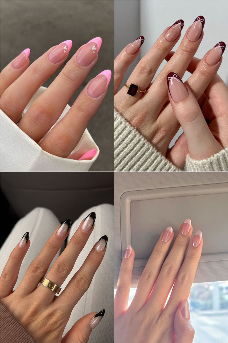 22+ Elegant French Valentine Nail Designs