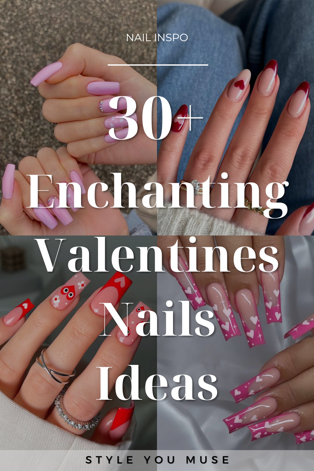 Read more about the article 30+ Enchanting Manicures Valentine’s Day Nails Design