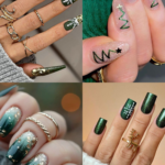 30+ Elegant Green Christmas Nail Designs